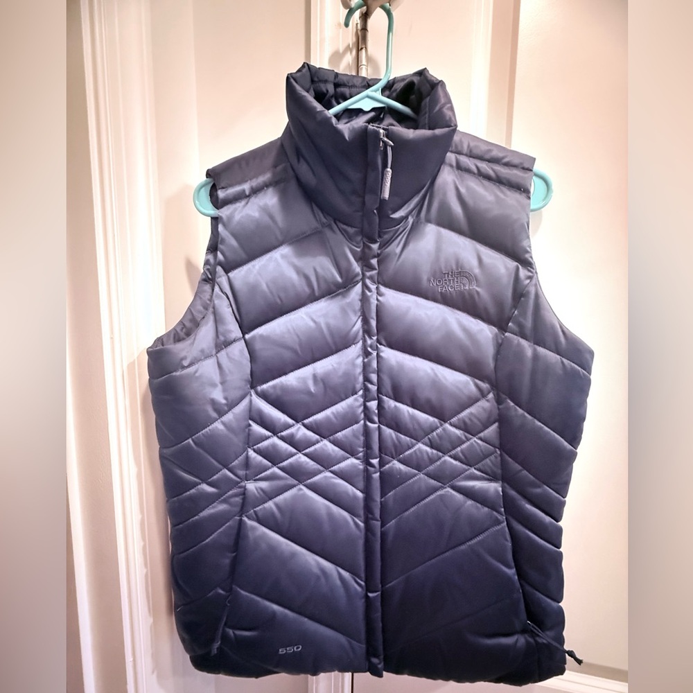 The North Face Women's Dark Blue Down Quilted Vest